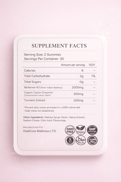 Vitalcore Berberine Gummies